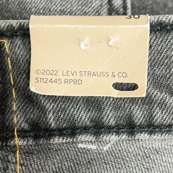 NWT Levi’s 514 Jean Shorts Men’s Size 30 Gray Cutoff Denim Stretch Jorts NEW - Picture 7 of 11